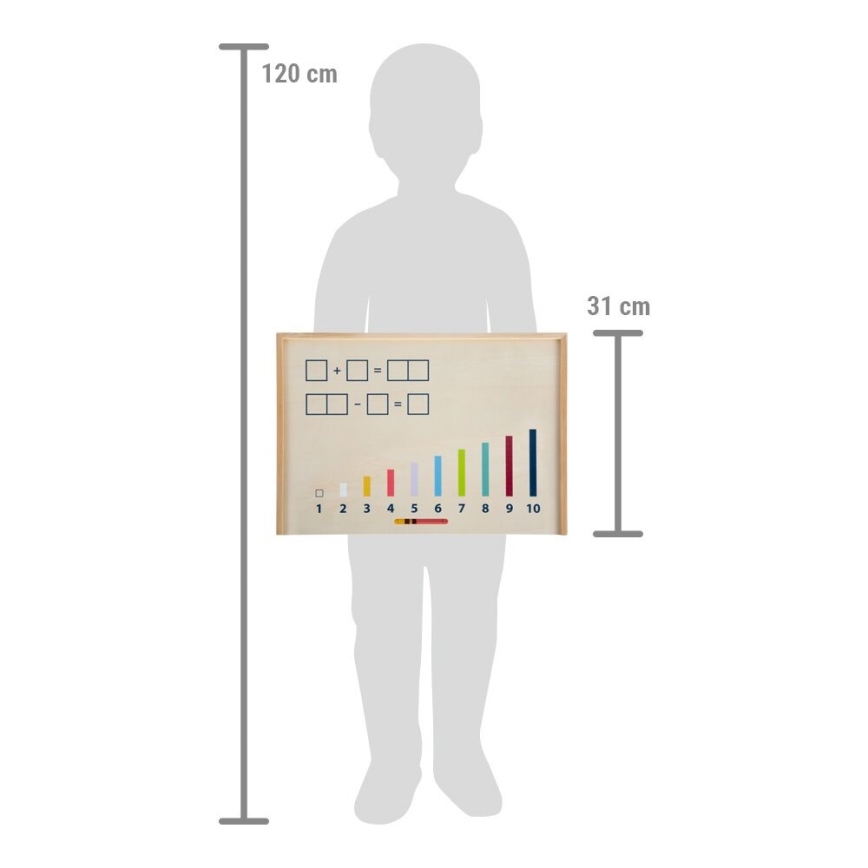 Small Foot - Liczenie w drewnianej skrzyni Educate