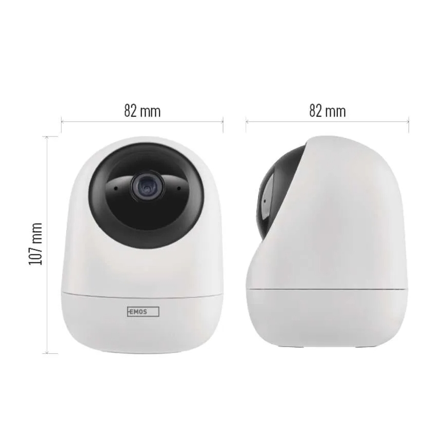 Smart wewnętrzna obrotowa kamera z czujnikiem ruchu GoSmart 5V Wi-Fi Tuya biały