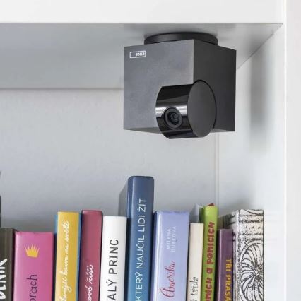 Smart wewnętrzna obrotowa kamera z czujnikiem ruchu GoSmart 5V Wi-Fi Tuya czarny