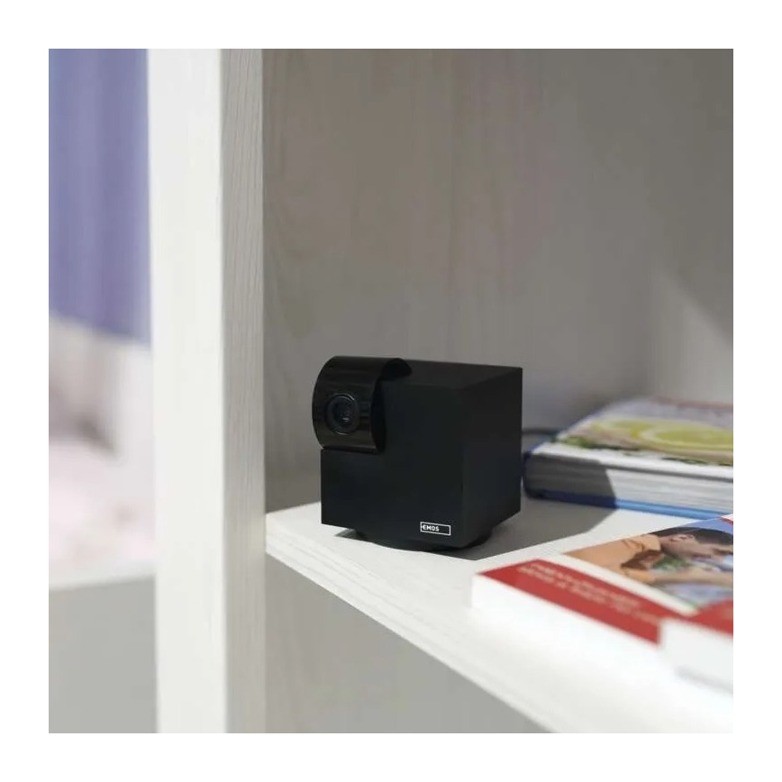 Smart wewnętrzna obrotowa kamera z czujnikiem ruchu GoSmart 5V Wi-Fi Tuya czarny