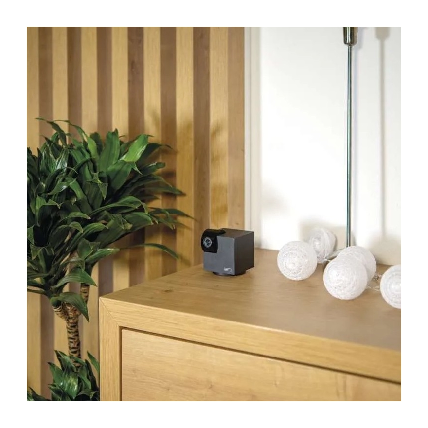 Smart wewnętrzna obrotowa kamera z czujnikiem ruchu GoSmart 5V Wi-Fi Tuya czarny