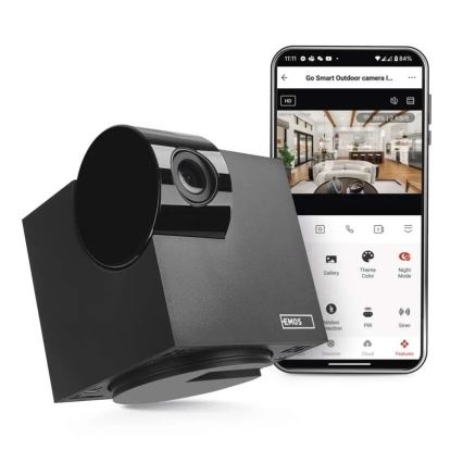 Smart wewnętrzna obrotowa kamera z czujnikiem ruchu GoSmart 5V Wi-Fi Tuya czarny