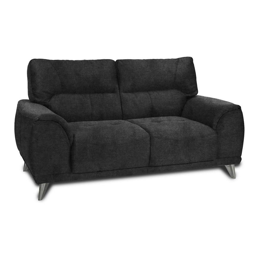 Sofa dwuosobowa LIVORNO czarny