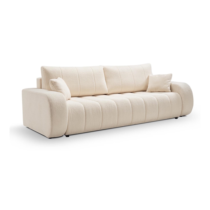 Sofa dwuosobowa składana DESIO beżowy