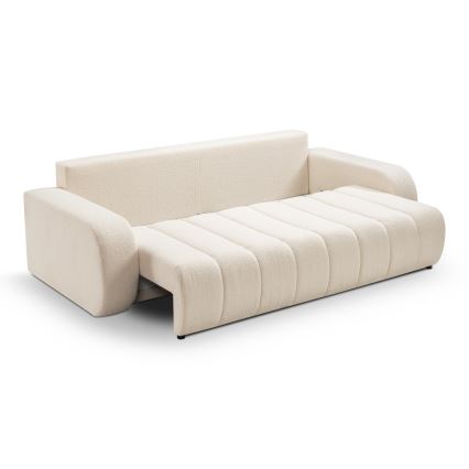 Sofa dwuosobowa składana DESIO beżowy