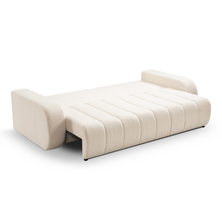 Sofa dwuosobowa składana DESIO beżowy