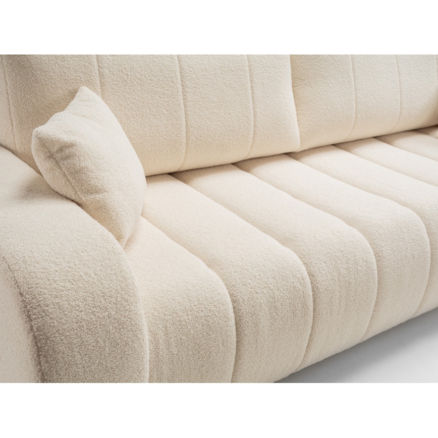 Sofa dwuosobowa składana DESIO beżowy