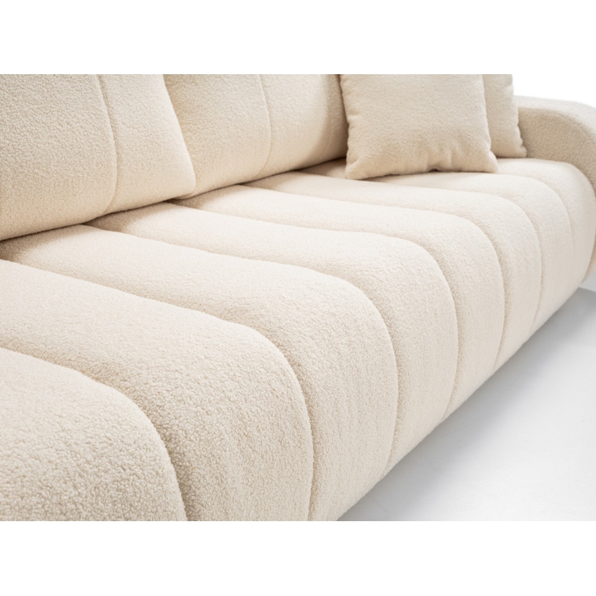 Sofa dwuosobowa składana DESIO beżowy