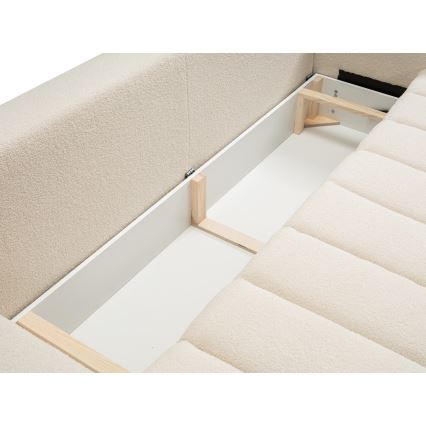 Sofa dwuosobowa składana DESIO beżowy