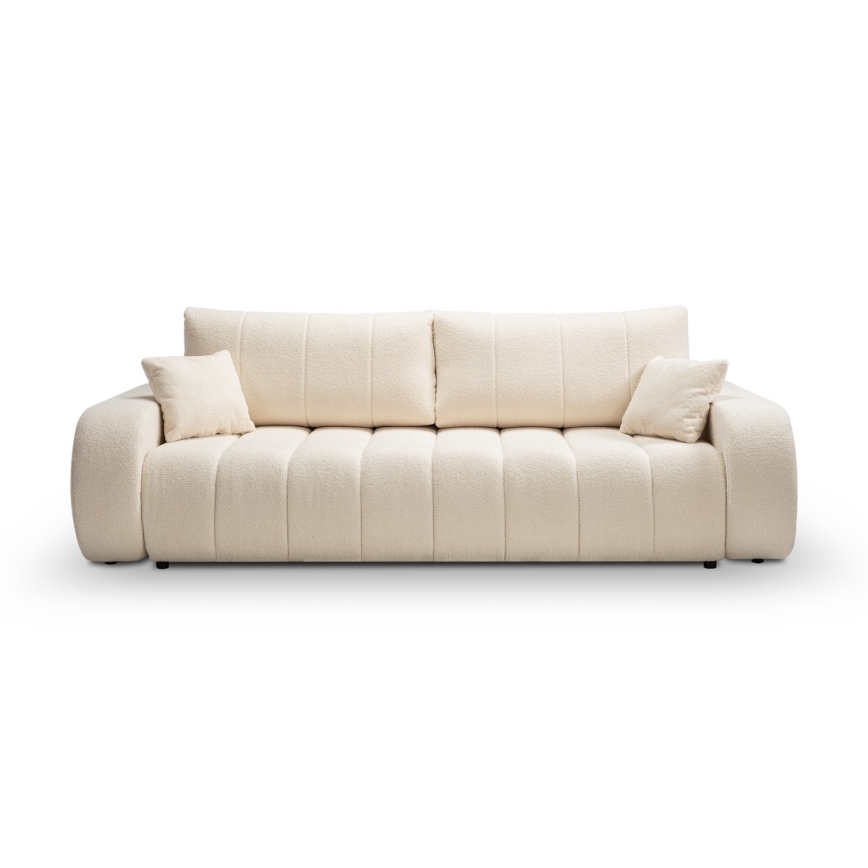 Sofa dwuosobowa składana DESIO beżowy