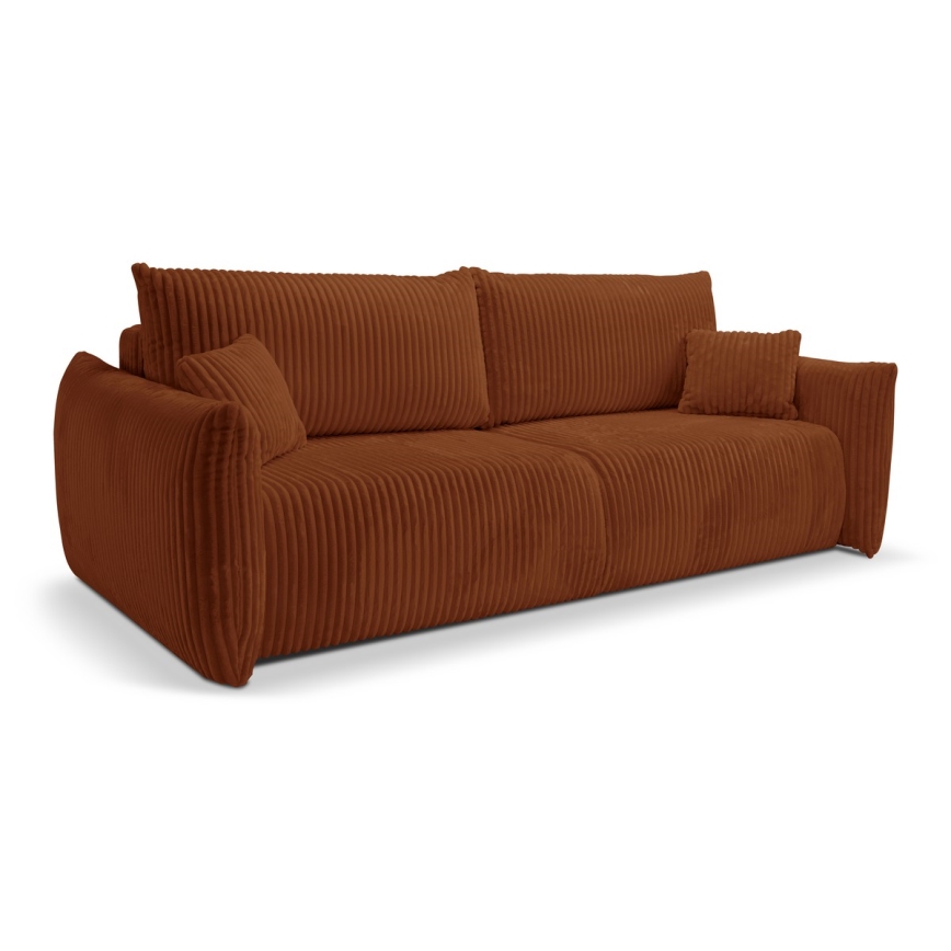 Sofa dwuosobowa składana FRIDA brązowe