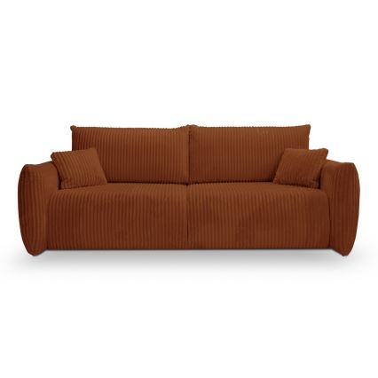 Sofa dwuosobowa składana FRIDA brązowe