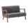 Sofa dwuosobowa TUMI szara