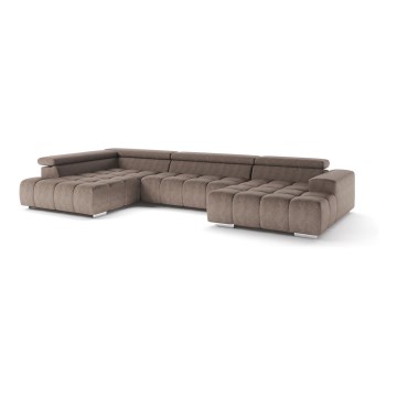 Sofa narożna typu U TROPEA beżowy