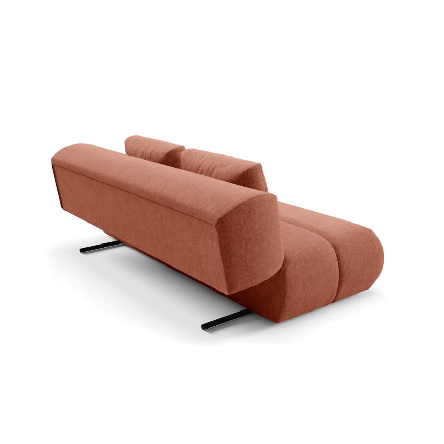 Sofa trzyosobowa składana FANO brązowa