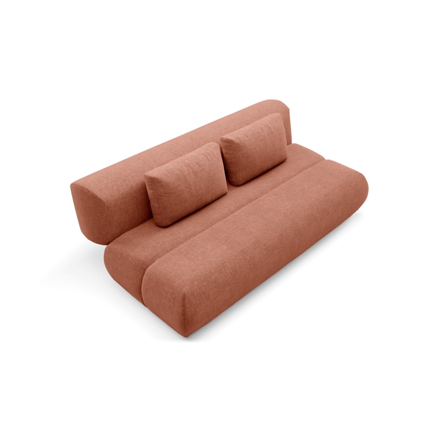 Sofa trzyosobowa składana FANO brązowa