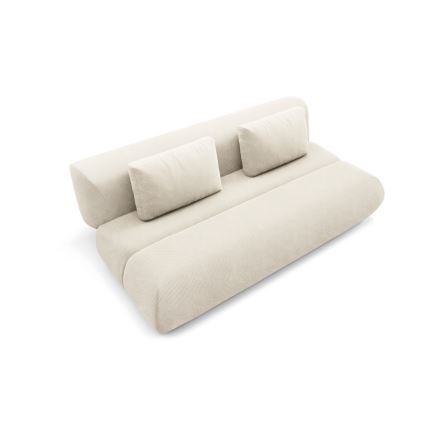 Sofa trzyosobowa składana FANO kremowa