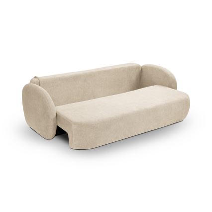 Sofa trzyosobowa składana OLBIA beżowa