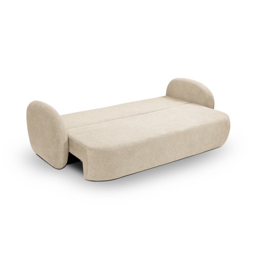 Sofa trzyosobowa składana OLBIA beżowa