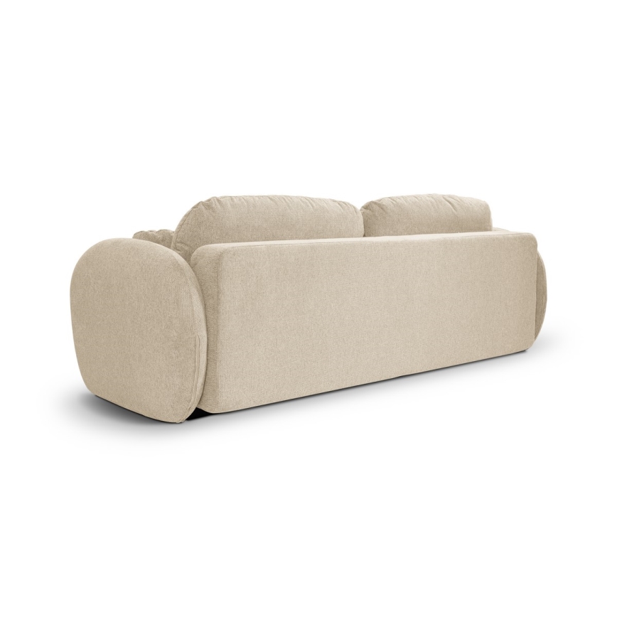 Sofa trzyosobowa składana OLBIA beżowa