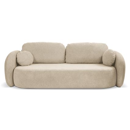Sofa trzyosobowa składana OLBIA beżowa