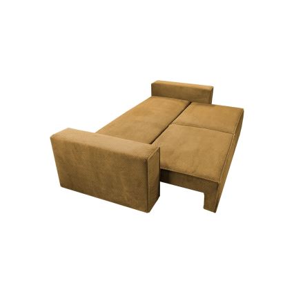 Sofa trzyosobowa składana z miejscem do przechowywania RONDA pomarańczowa
