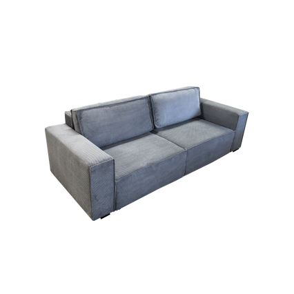 Sofa trzyosobowa składana z miejscem do przechowywania RONDA szara