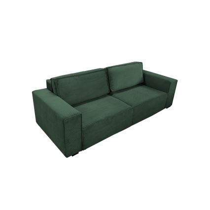 Sofa trzyosobowa składana z miejscem do przechowywania RONDA zielona