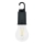 Solarna ładowalna latarka LUMINA LUMO LED/USB 300 mAh czarna