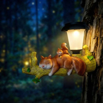 Solarna lampa LED/1,2V 300 mAh IP44 wiewiórka
