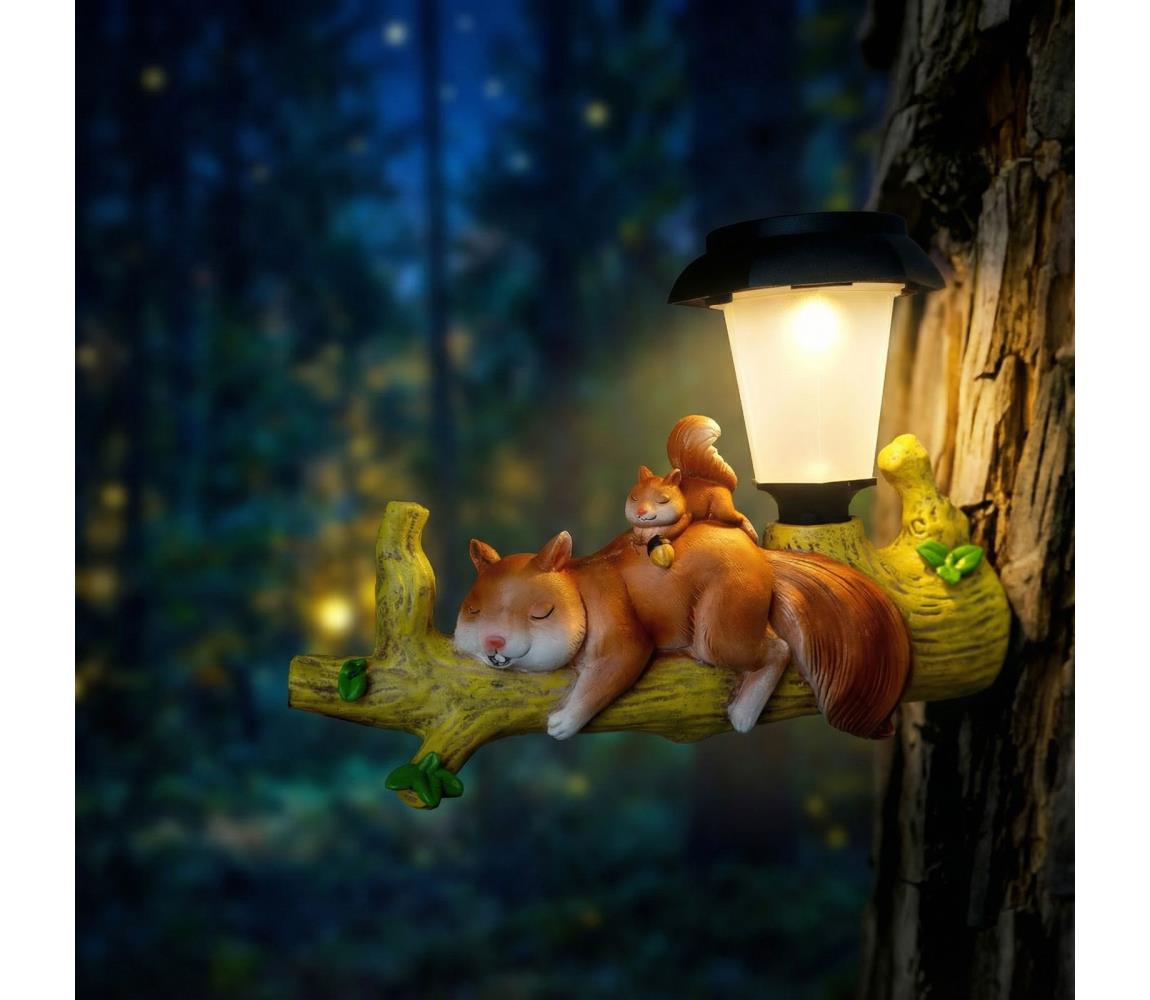 Solarna lampa LED/1,2V 300 mAh IP44 wiewiórka