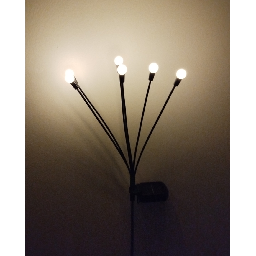 Solarnа lampa LED 6xLED/1,2V 300 mAh IP44 czarna