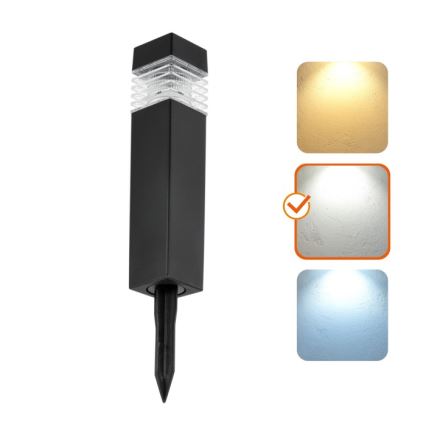 Solarna lampa LED z czujnikiem AURORA LED/1xAAA 4000K IP44 100 mAh