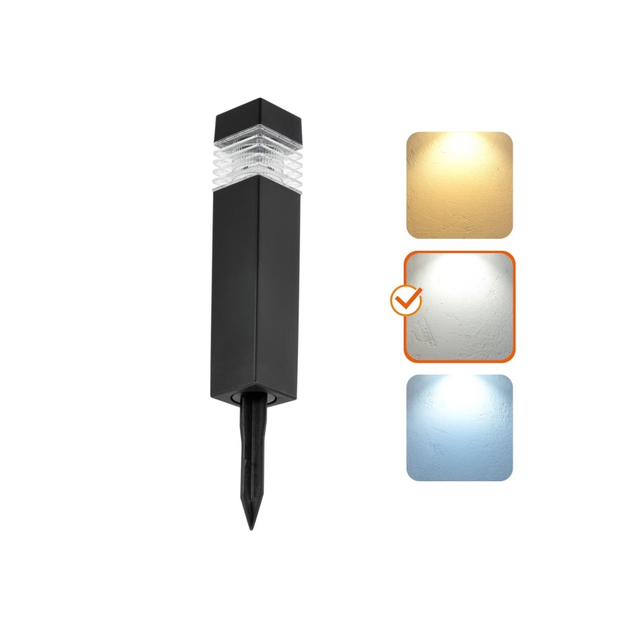 Solarna lampa LED z czujnikiem AURORA LED/1xAAA 4000K IP44 100 mAh