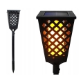 Solarna lampa LED z czujnikiem LED/0,6W/5,5V IP65 2000 mAh 107 cm czarna