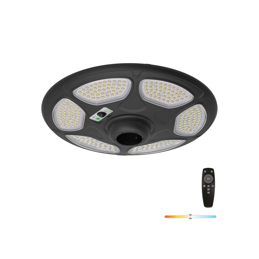 Solarná lampa LED zewnętrzna z czujnikiem SOLSUMI LED/25W/3,2V IP54 25000 mAh + zdalne sterowanie
