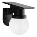 Solarná lampa naścienna LED/3,7V 3000/4000/6400K IP54 1800 mAh czarna + pilot zdalnego sterowania