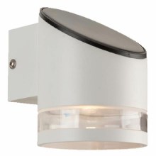 Solarna lampa ścienna LED z czujnikiem LED/1W/3,7V IP44 3000K biała