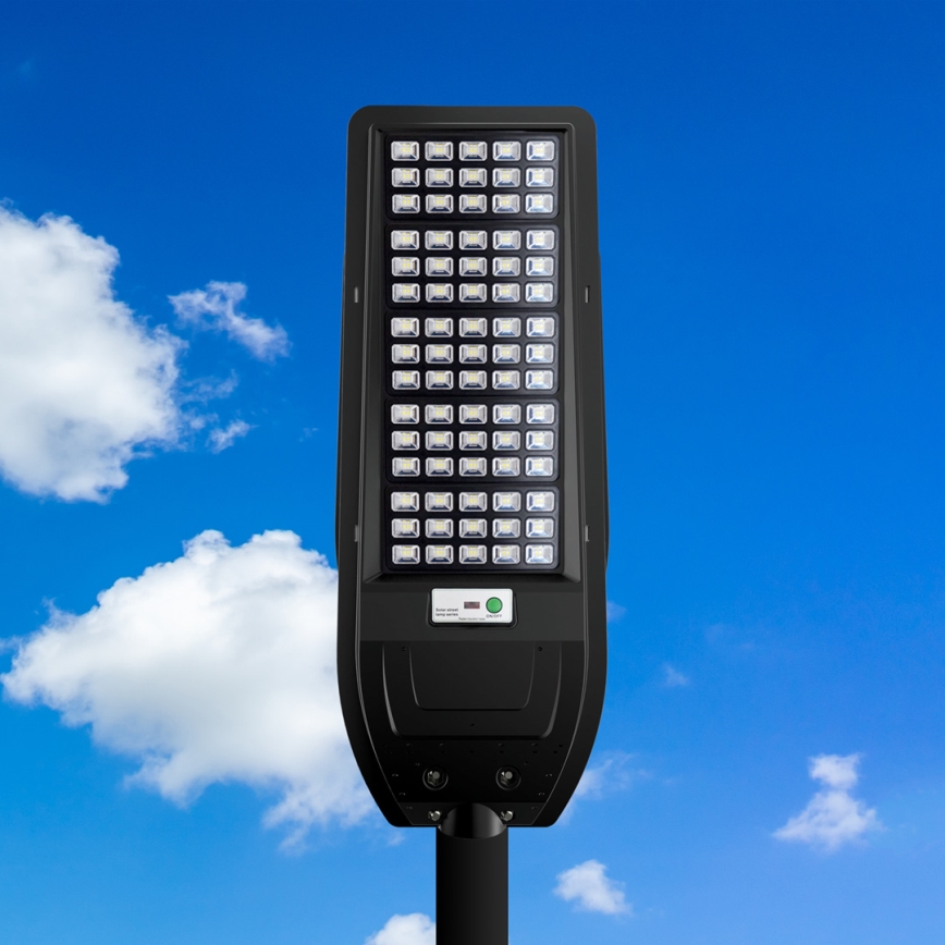 Solarna lampa uliczna LED VIA 200W/20000 mAh 3,2V 6000K IP54 + pilot zdalnego sterowania