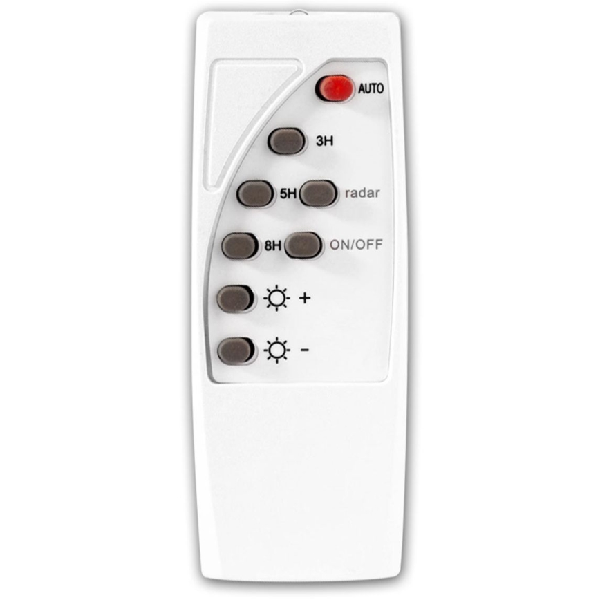 Ściemnialna solarna lampa uliczna LED z czujnikiem, 22W/6V, 18000 mAh, 6500K, IP65, czarna + pilot zdalnego sterowania