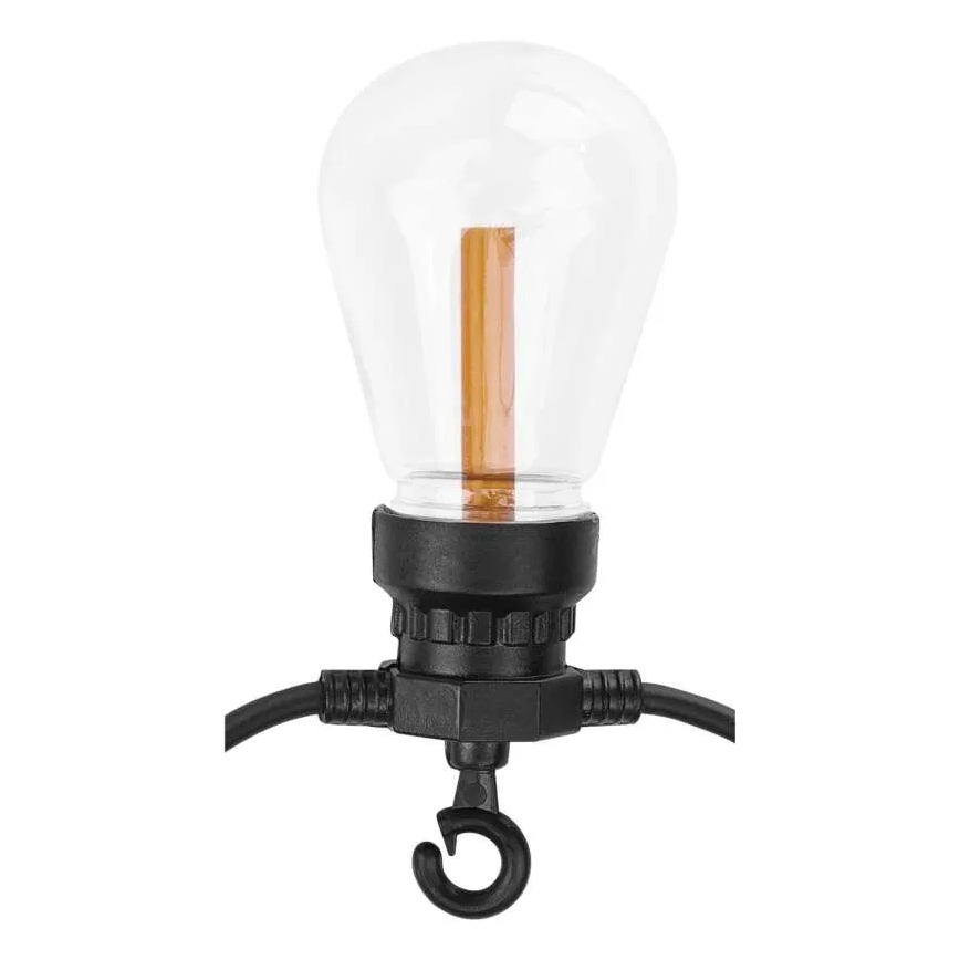 Solarny dekoracyjny łańcuch LED 10 diod/0,6 W/1,2 V 4,5 m IP44 800 mAh