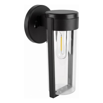 Solarny kinkiet LED 1W 3,7V 500 mAh IP65 czarny