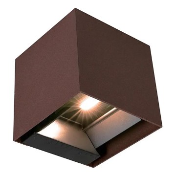 Solarny kinkiet LED z czujnikiem 9W/3,7V 3000/4000/5000K IP65 2600 mAh brązowy