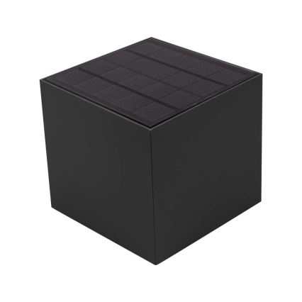 Solarny kinkiet LED z czujnikiem 9W/5V 3000/4000/5000K IP65 2600 mAh antracyt