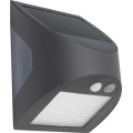 Solarny kinkiet LED z czujnikiem LED/3W/3,7V 3000/4000K 1200 mAh IP54 antracyt