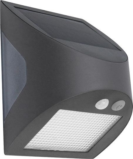 Solarny kinkiet LED z czujnikiem LED/3W/3,7V 3000/4000K 1200 mAh IP54 antracyt