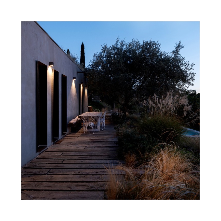 Solarny kinkiet ścienny LED QUERK LED/1,2V 3000/4000K IP54 800 mAh