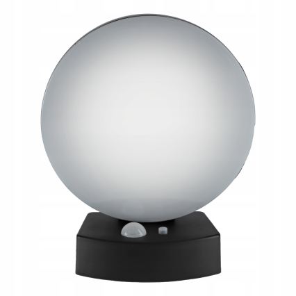 Solarny ściemnialny kinkiet ścienny LED z czujnikiem LED/3W/3,7V 1800 mAh IP54 czarny