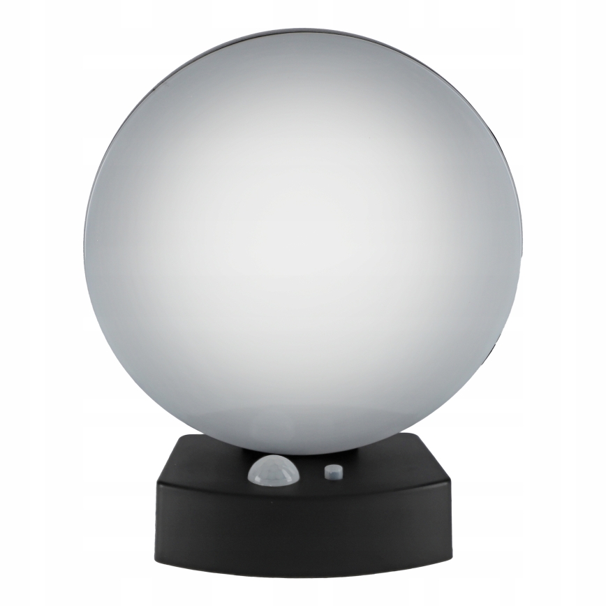 Solarny ściemnialny kinkiet ścienny LED z czujnikiem LED/3W/3,7V 1800 mAh IP54 czarny