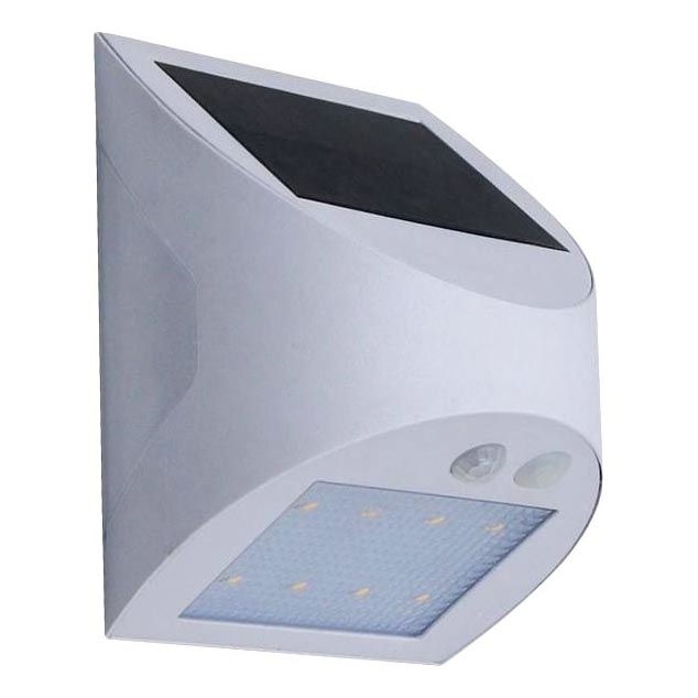 Solarny kinkiet ścienny LED z czujnikiem LED/3W/3,7V 3000/4000K 1200 mAh IP54 biały